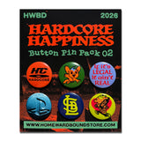 Hardcore Happiness Button Pin Pack 02